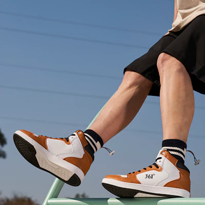 361° Retro High 'Warm Brown White' 671736609-8 Details for 361° Retro High 'Warm Brown White' 671736609-8