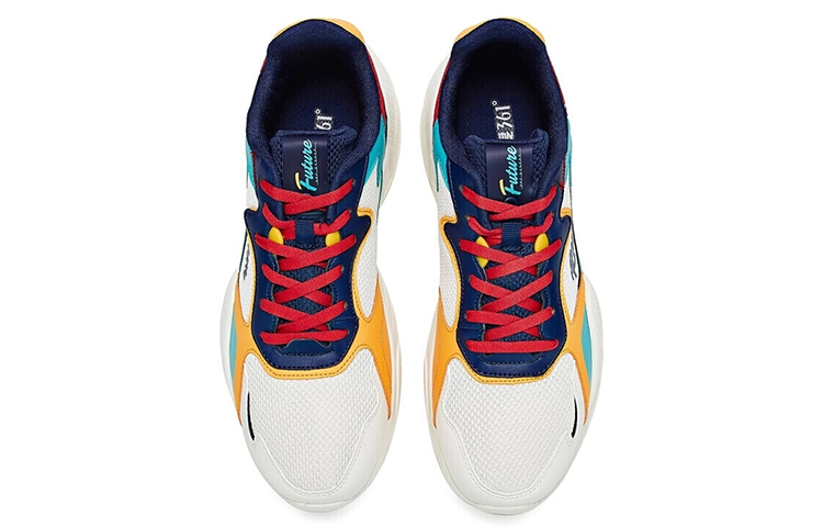 Order 361° Retro Low Top 'Putih Biru Kehijauan' 572016797-3