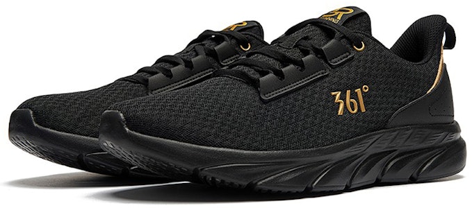 Kasut Lari 361° Rendah 'Hitam Emas Kecergasan' 672112210F-7 Order Kasut Lari 361° Rendah 'Hitam Emas Kecergasan' 672112210F-7