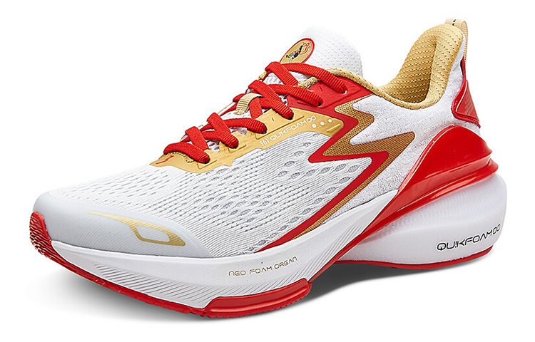 361° Speed Shark Low Running Shoes 'White Red Gold' 圖 3