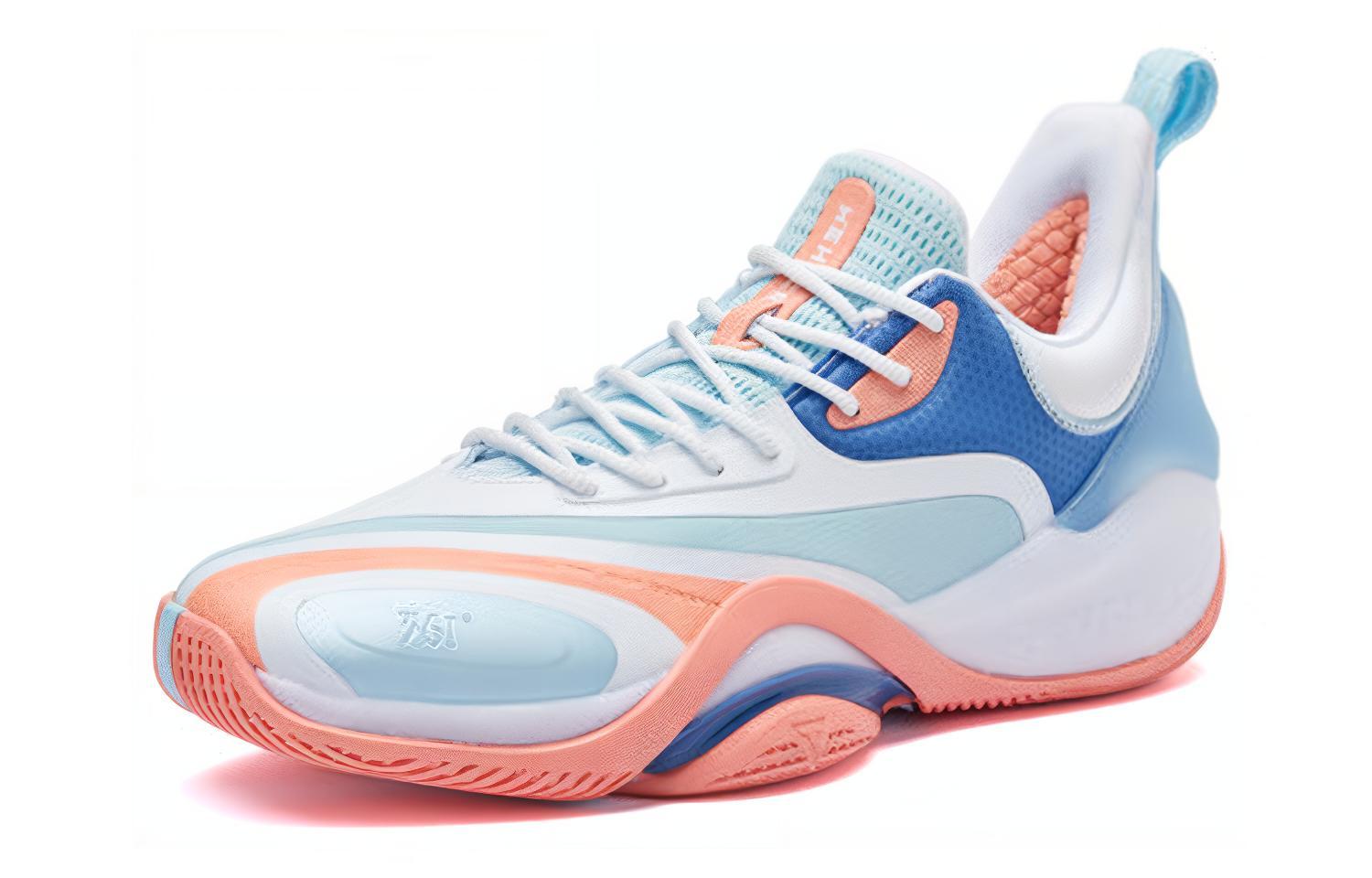 Lookbook Zapatillas de Baloncesto 361° Spencer Dinwiddie Flowing Time 'Blanco Azul Rosa' 572211104-4