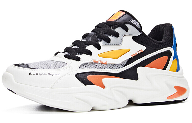 Order 361度厚底透气跑鞋“黑白” 671936786-6