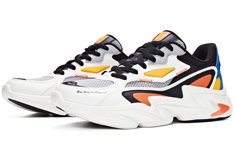 Lookbook 361度厚底透气跑鞋“黑白” 671936786-6