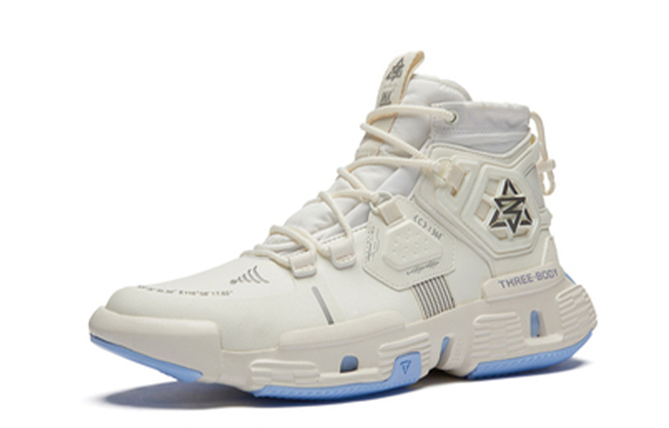 361° Three-Body High-Top 'White Blue' 圖 2