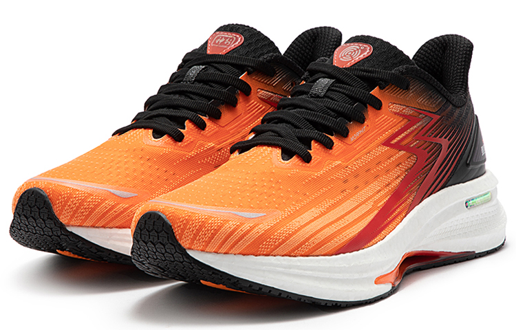 Lookbook 361° 泰坦CQT 耐磨防滑輕薄透氣軟彈 低筒 跑步鞋 男款 橙黑