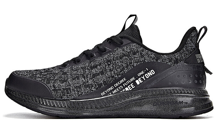 361° Titanium Bounce Technology Running Shoes 'Black Silver' 671942202-4