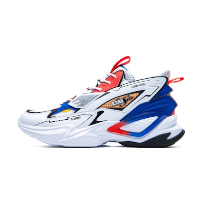 361° Gundam Seed Mesh Breathable Casual Shoes 'White Blue Red' 'Light Wing'