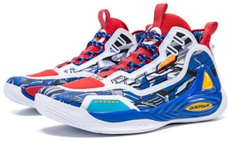 361° 曙光 高達聯名 高幫 運動休閒鞋 男款 紅藍 Order 361° 曙光 高達聯名 高幫 運動休閒鞋 男款 紅藍