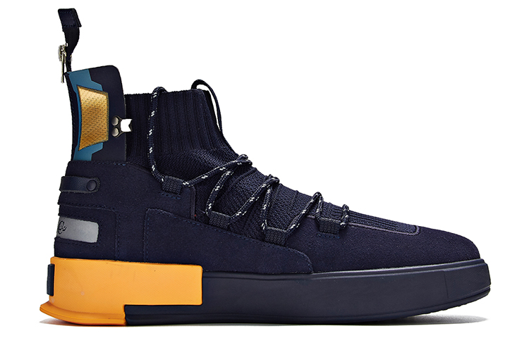 Order 361° x Gundam High-Top Skateboard Schuhe ''Blau Gelb'' 671936639F-3