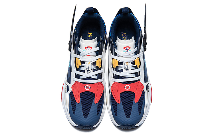Order 361° x Gundam SD Destiny ''Bianco e Acqua Low-Top'' Scarpe 672036709F-1