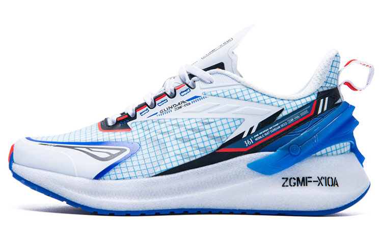 361° x Gundam Seed 'White Blue' 'Light-Speed Mesh Low-top' 682022201F-1