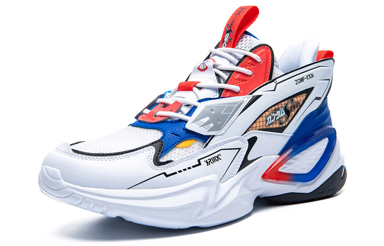 Order Chaussures Décontractées 361° x Gundam Seed ''Blanc Bleu Rouge'' ''Light Wing'' Mesh 672026761F-1