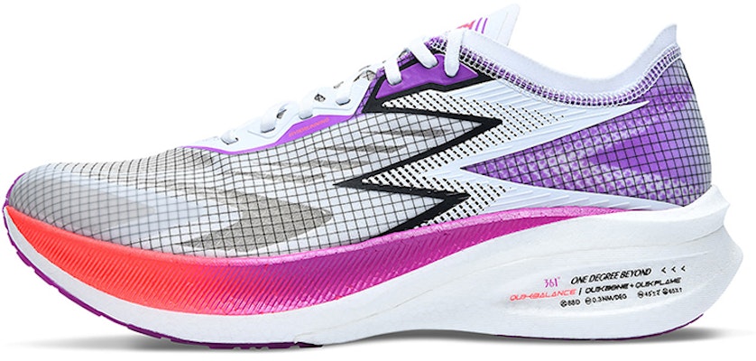 361° x Qu!k Foam Flying Flame PB Running Shoes 'White Purple' 572122229-1 Buy 361° x Qu!k Foam Flying Flame PB Running Shoes 'White Purple' 572122229-1