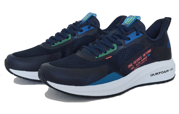 Lookbook Sepatu Lari 361° x QU!KFOAM 'Hitam Biru' 572012216-7
