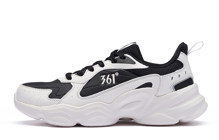 361° Cloud 'Black White Fleece' Low Top 672236767BF-3