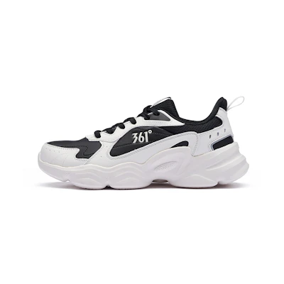 361° Cloud 'Black White Fleece' Low Top