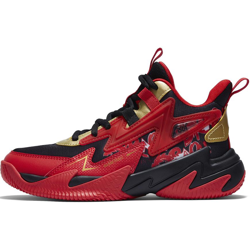 361 Degrees 361° KIDS CNY Warrior 2.0 Red Low-Top Basketball Shoes N72411104-1