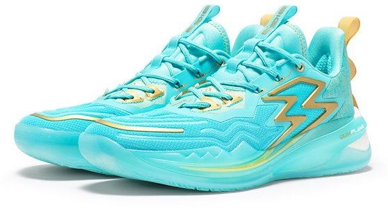 361° 大三 3.0 專業版 三星堆 減震耐磨 低筒 籃球鞋 男款 冰藍金 Lookbook 361° 大三 3.0 專業版 三星堆 減震耐磨 低筒 籃球鞋 男款 冰藍金