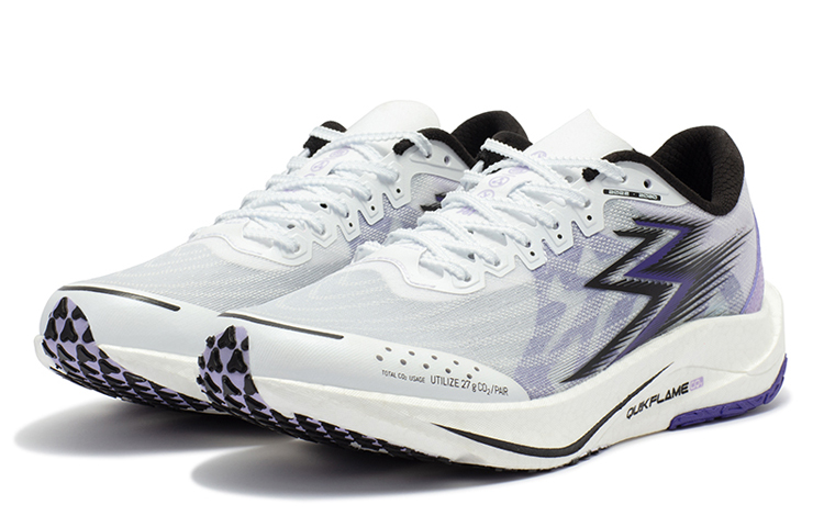 Lookbook 361° 疾風2 Pro 幻影紫色 訓練 減震防滑輕便 低筒 專業運動鞋 男女皆宜 白紫色