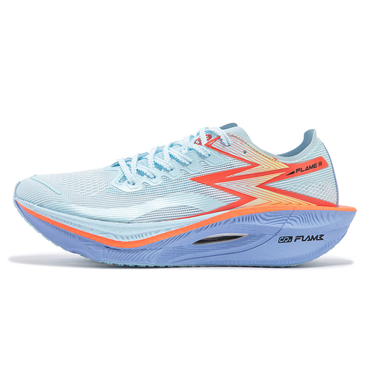 361 Degrees Fei Ran 3 Mr. Krabs Marathon Running Shoes Blue Orange Carbon Plate 672432218F-4