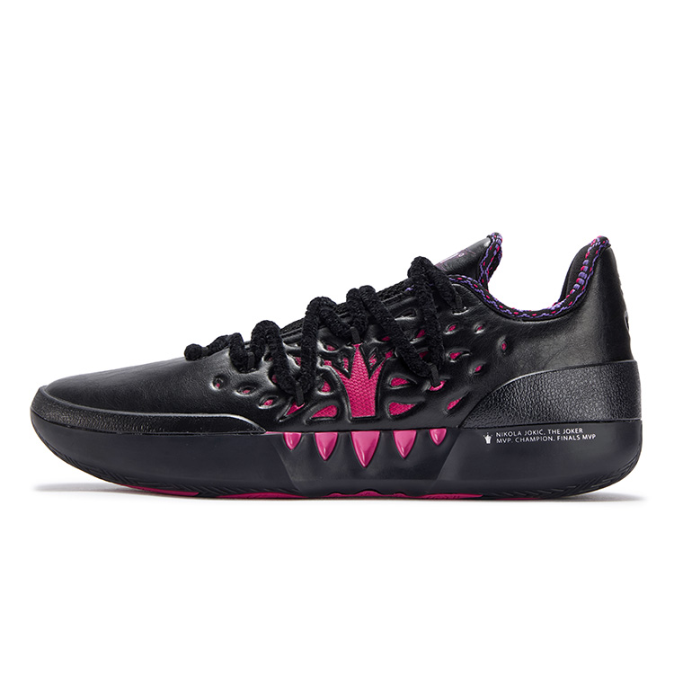 361 Degrees Joker 2 Black Obsidian Low-Top Basketball Shoes for Training & Comfort. 672611110-9