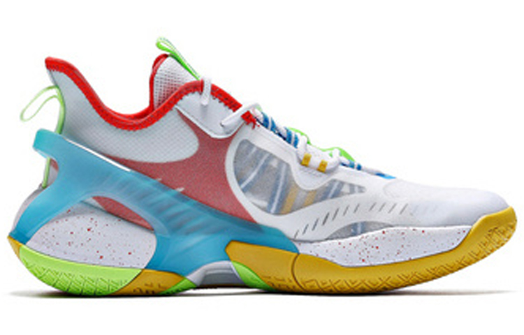 Order 361° 耐磨防滑輕巧 低筒 實戰籃球鞋 男款 白藍紅