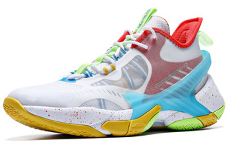 Lookbook 361° 耐磨防滑輕巧 低筒 實戰籃球鞋 男款 白藍紅