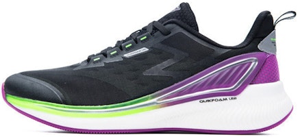 361° QU!K LITE Lightweight Breathable Running Shoes 'Black Purple' 572032218-7 361° QU!K LITE Lightweight Breathable Running Shoes 'Black Purple' 572032218-7
