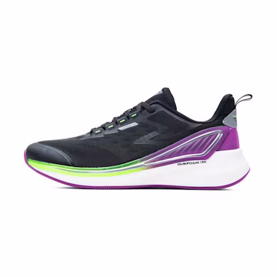 361° QU!K LITE Lightweight Breathable Running Shoes 'Black Purple'
