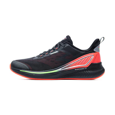 361° QU!K LITE Lightweight Breathable Running Shoes 'Black Red Green'