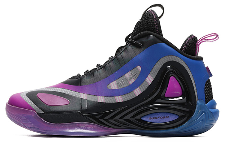 361° x Aaron Gordon Qu!ck Foam Basketball Shoes 'Black Purple Blue' 572031114-3