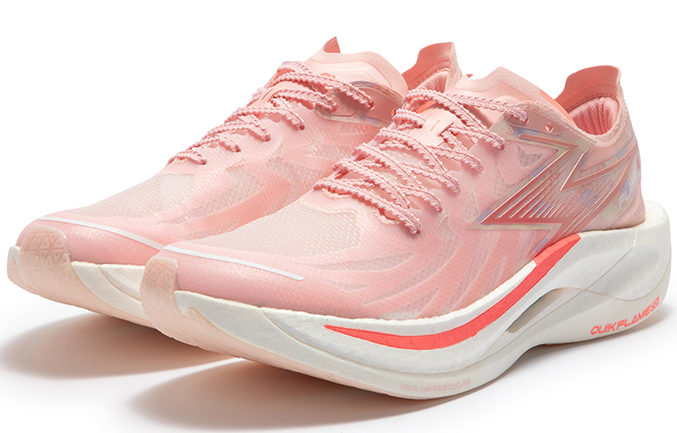 Lookbook 361° 飛燃2 人民非常行 有彈性科技 碳纖板 低筒 跑步鞋 男女款 嫩桃紅