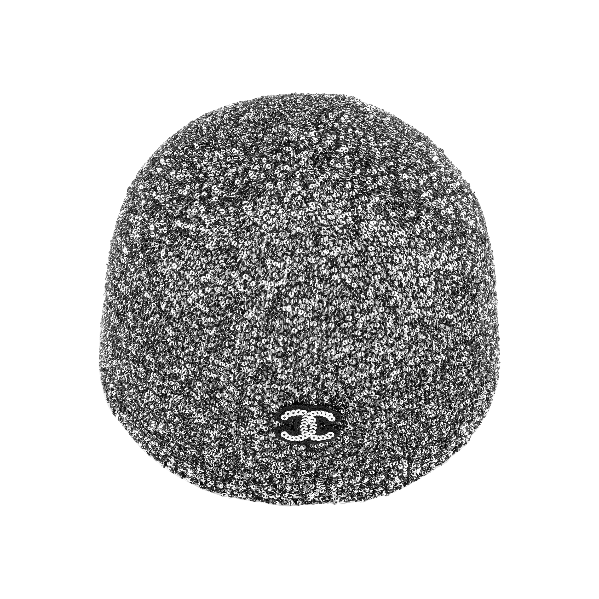 [23A Handmade] CHANEL Logo Sequin Mixed Fiber Unisex Hat - Grey. AA9266-B13374-NP729 圖 4