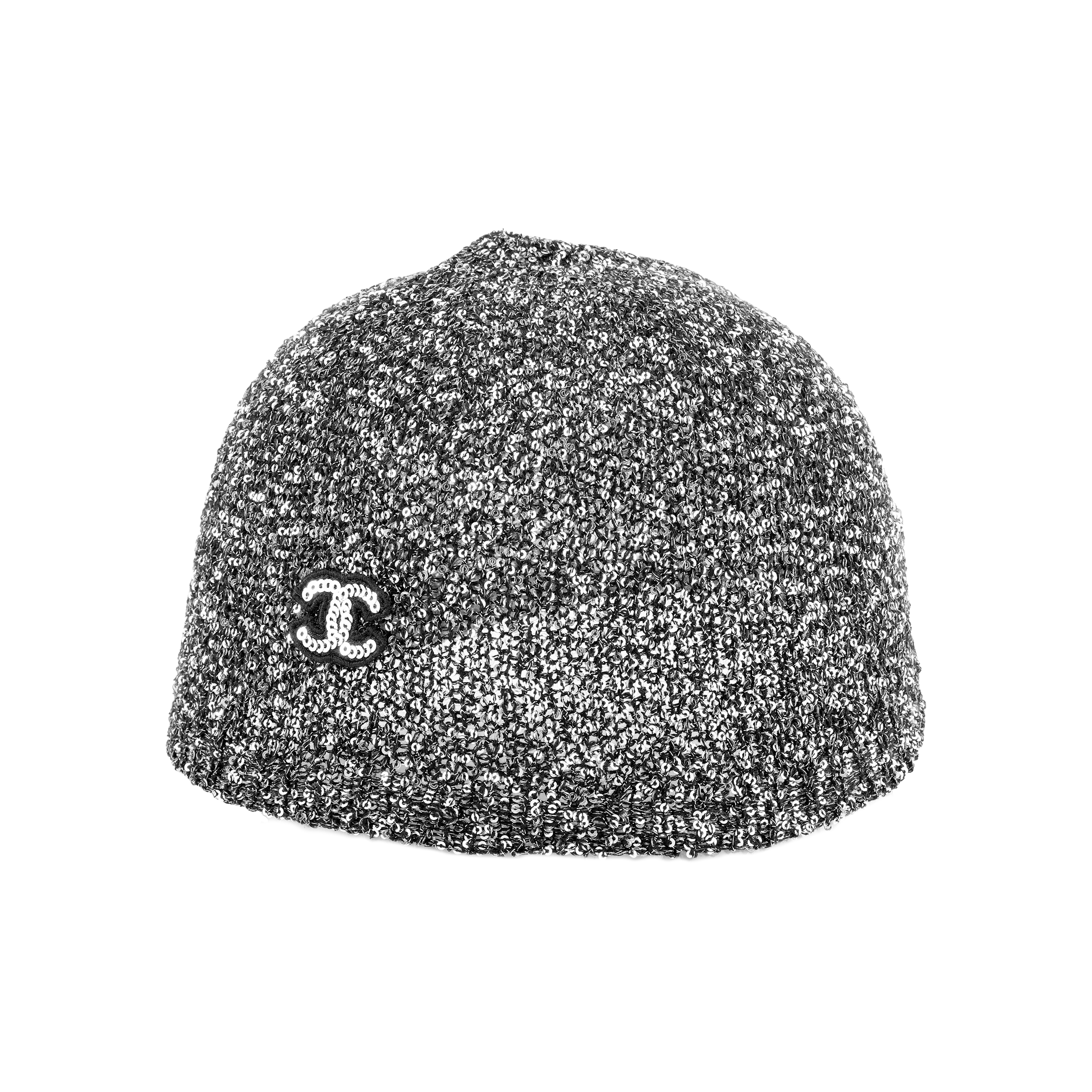 [23A Handmade] CHANEL Logo Sequin Mixed Fiber Unisex Hat - Grey. AA9266-B13374-NP729 圖 5