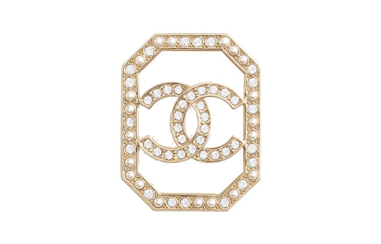 【23B New】CHANEL Classic Double C Logo Brooch Gold Unisex Couple Design ABB777-B14169-NR657