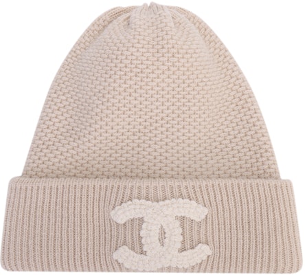 【24B】Chanel Elegant Lace Double-C Logo Beige Knit Hat AAA398-B17806-NZL35 Buy 【24B】Chanel Elegant Lace Double-C Logo Beige Knit Hat AAA398-B17806-NZL35