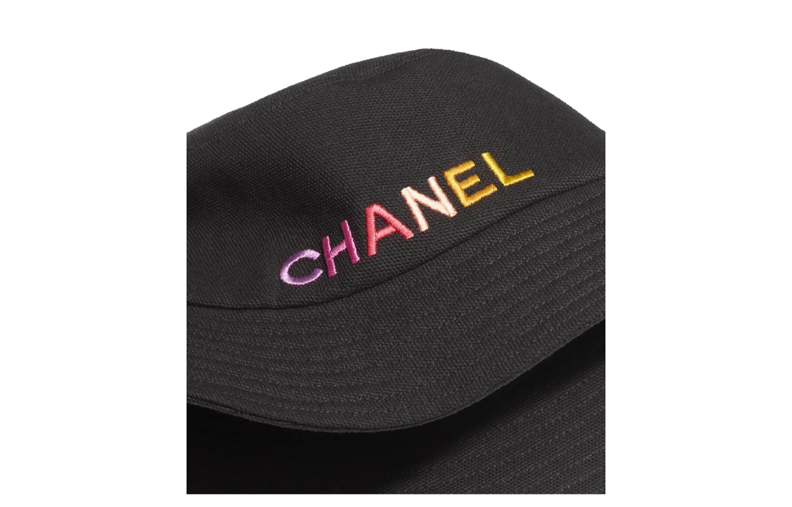 Lookbook 【24C Baru】CHANEL Logo Warna-Warni - Topi Bucket Hitam Unisex Edisi Pasangan AA9703 B15084 NT589