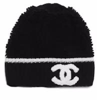 Order 【24K全新】CHANEL經典Logo情侶款黑色針織帽 AB-24K-137