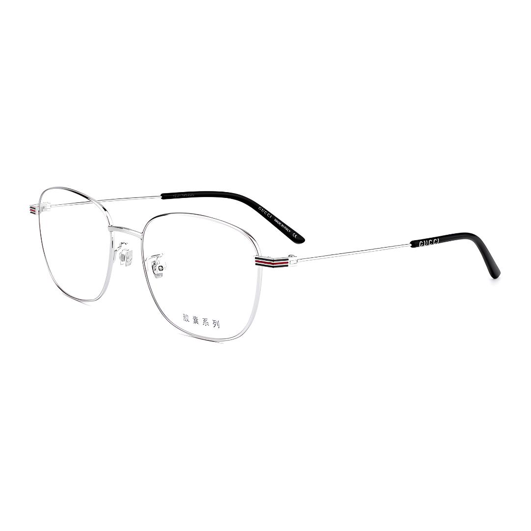GUCCI Optical Glasses Square Frame Unisex Silver GG1126OA-002