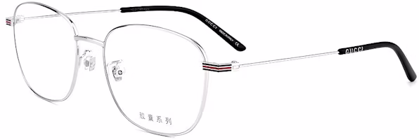 GUCCI Optical Glasses Square Frame Unisex Silver GG1126OA-002 GUCCI Optical Glasses Square Frame Unisex Silver GG1126OA-002
