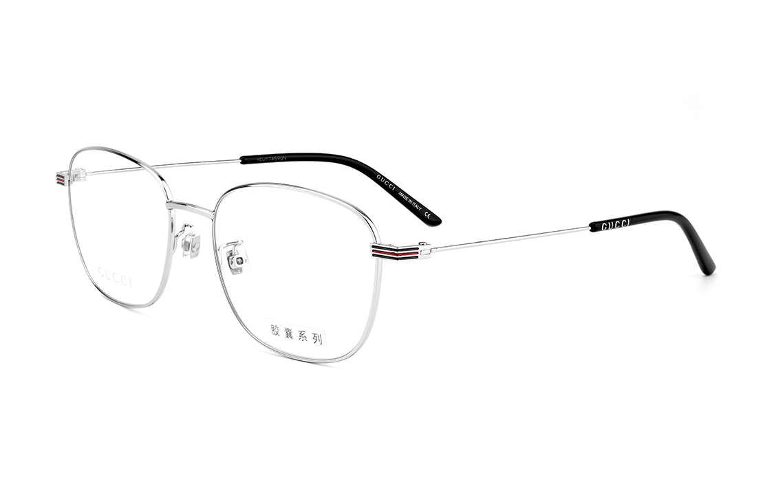 Order 【Adjustable Prescription】Kacamata Optik GUCCI Frame Kotak Unisex Warna Silver GG1126OA-002