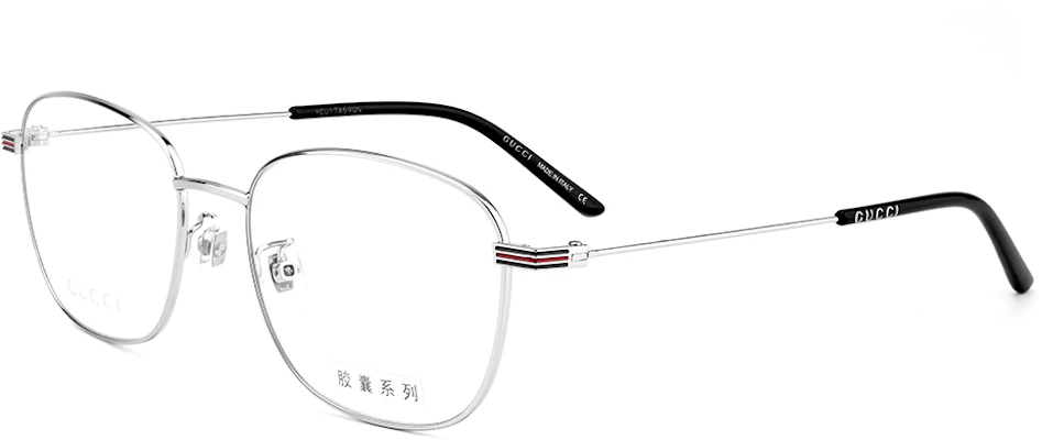【Adjustable Prescription】Kacamata Optik GUCCI Frame Kotak Unisex Warna Silver GG1126OA-002 Order 【Adjustable Prescription】Kacamata Optik GUCCI Frame Kotak Unisex Warna Silver GG1126OA-002