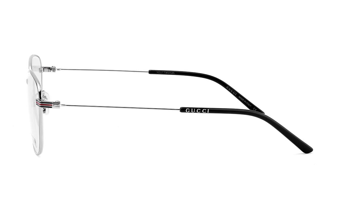 Shop 【Adjustable Prescription】Kacamata Optik GUCCI Frame Kotak Unisex Warna Silver GG1126OA-002