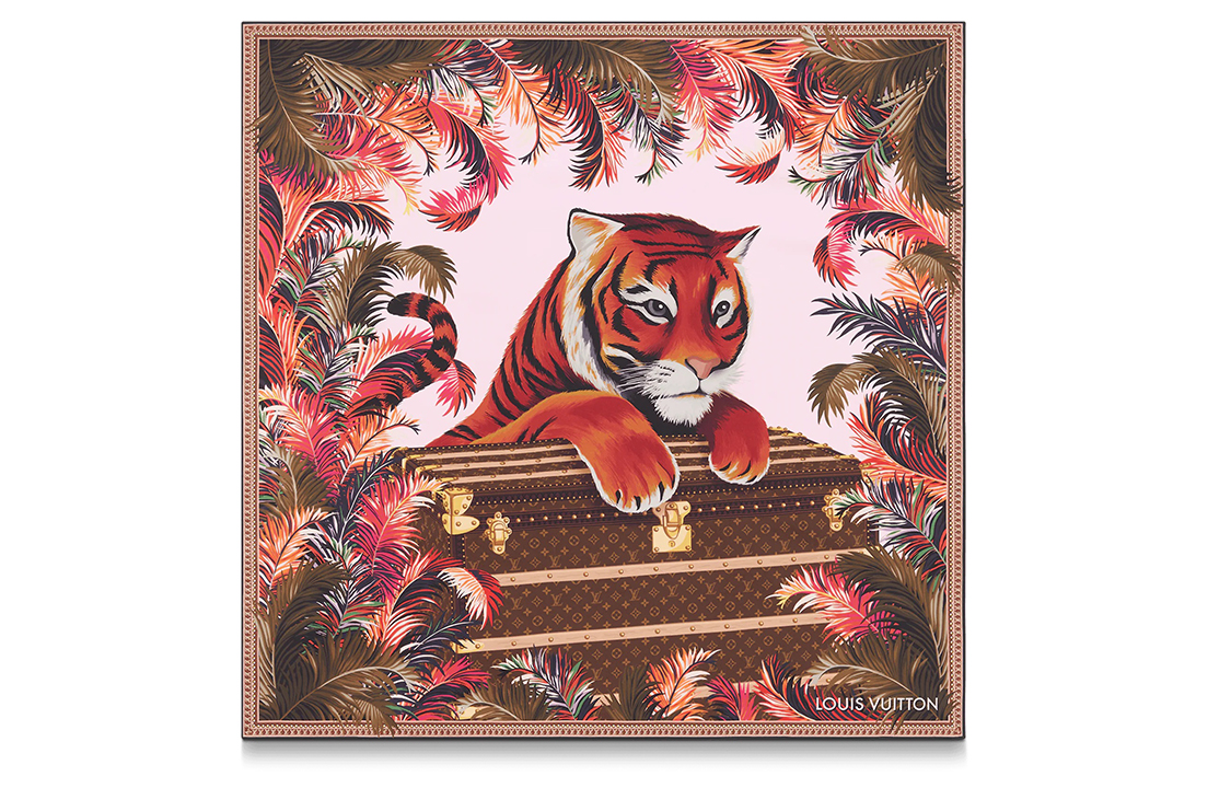 [China Exclusive] LOUIS VUITTON Precious Tiger Zodiac Scarf Unisex Couple Style M77336 圖 2