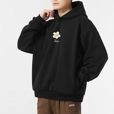 【Custom】Sweatshirt Rajutan Kasual adidas BNK Floral Logo Hitam Unisex Fashion. IN4243(Group40 Purchase 【Custom】Sweatshirt Rajutan Kasual adidas BNK Floral Logo Hitam Unisex Fashion. IN4243(Group40