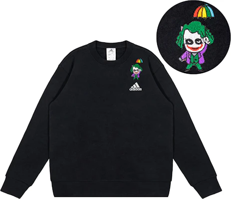 【定制服饰】阿迪达斯刺绣小丑街头宽松长袖圆领上衣 黑色 IC9329(TEAM316-CLOWNWITHUMBRELLA) Buy 【定制服饰】阿迪达斯刺绣小丑街头宽松长袖圆领上衣 黑色 IC9329(TEAM316-CLOWNWITHUMBRELLA)