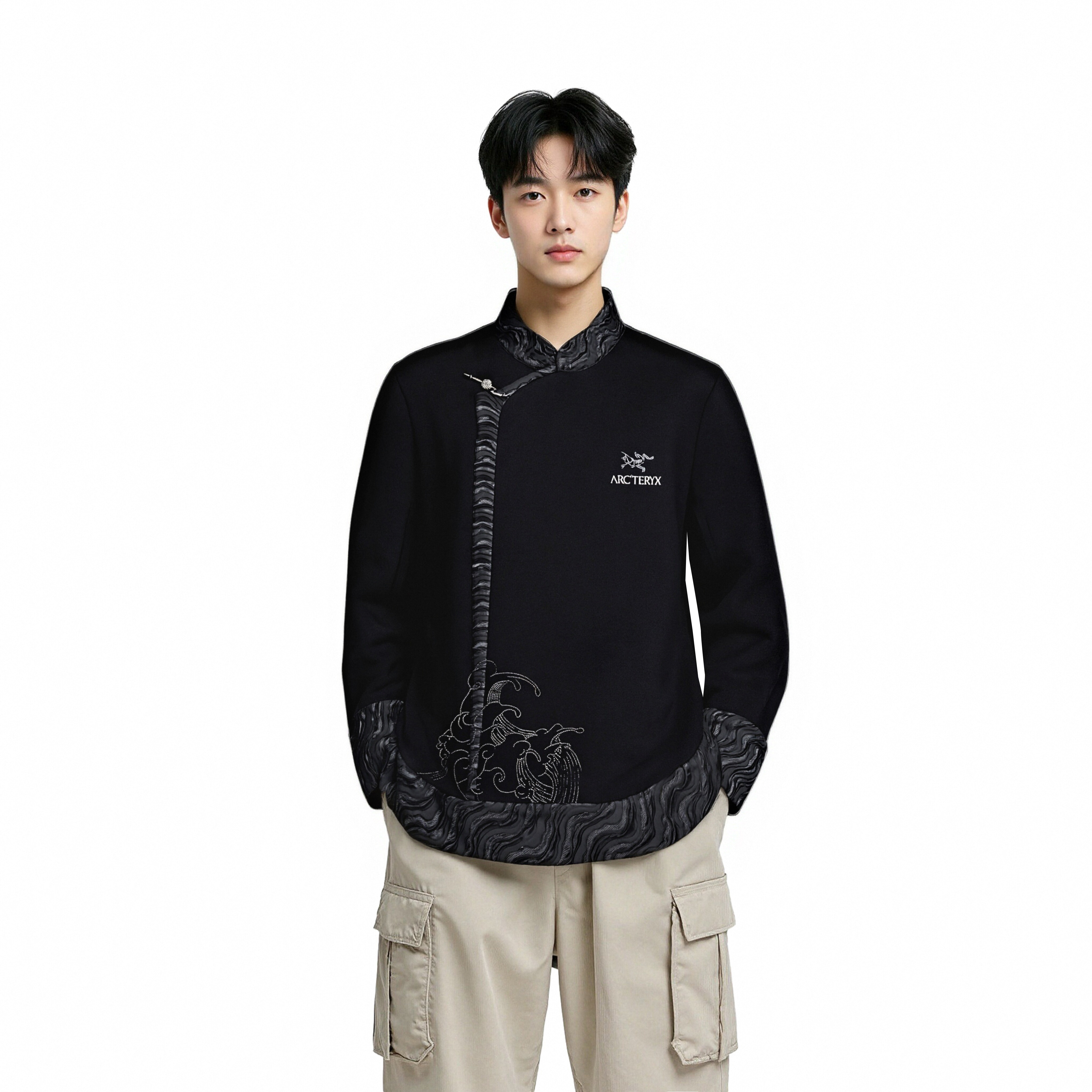 Purchase 【客製服飾】Arcteryx 蛇年刺繡標誌黑色羊毛衫 男女款 X000005800(TEAM226-CHINESE-STYLE)