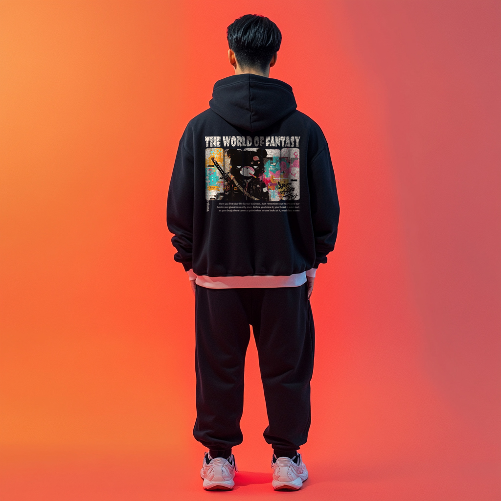 Shop [Custom Apparel] Champion Hoodie One Wood One Color Bear Logo Unisex Black S0889(GroupT-Decadent-Bear)