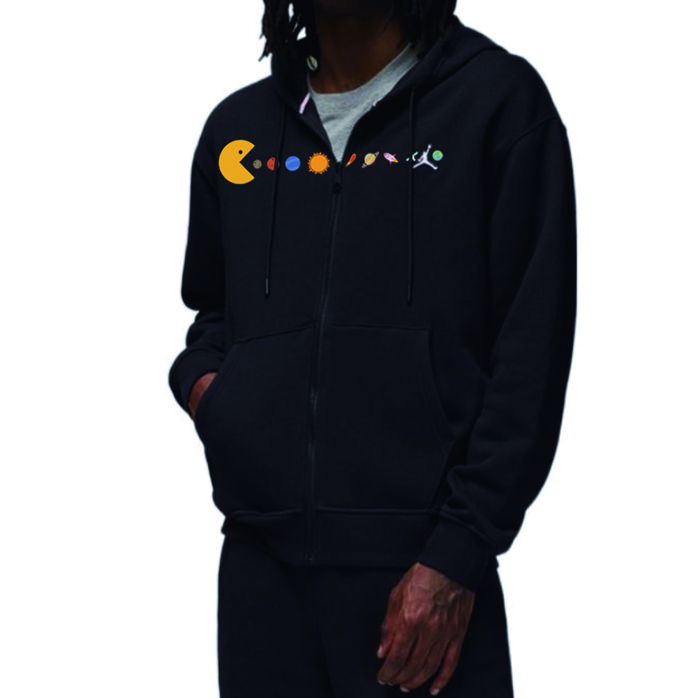 Purchase [커스텀 의류] 조던 FW22 BNK 팩맨 로고 자수 후드티 블랙 스웨터 DQ7351-010 DQ7351-010(GROUP40-PAC-MAN)