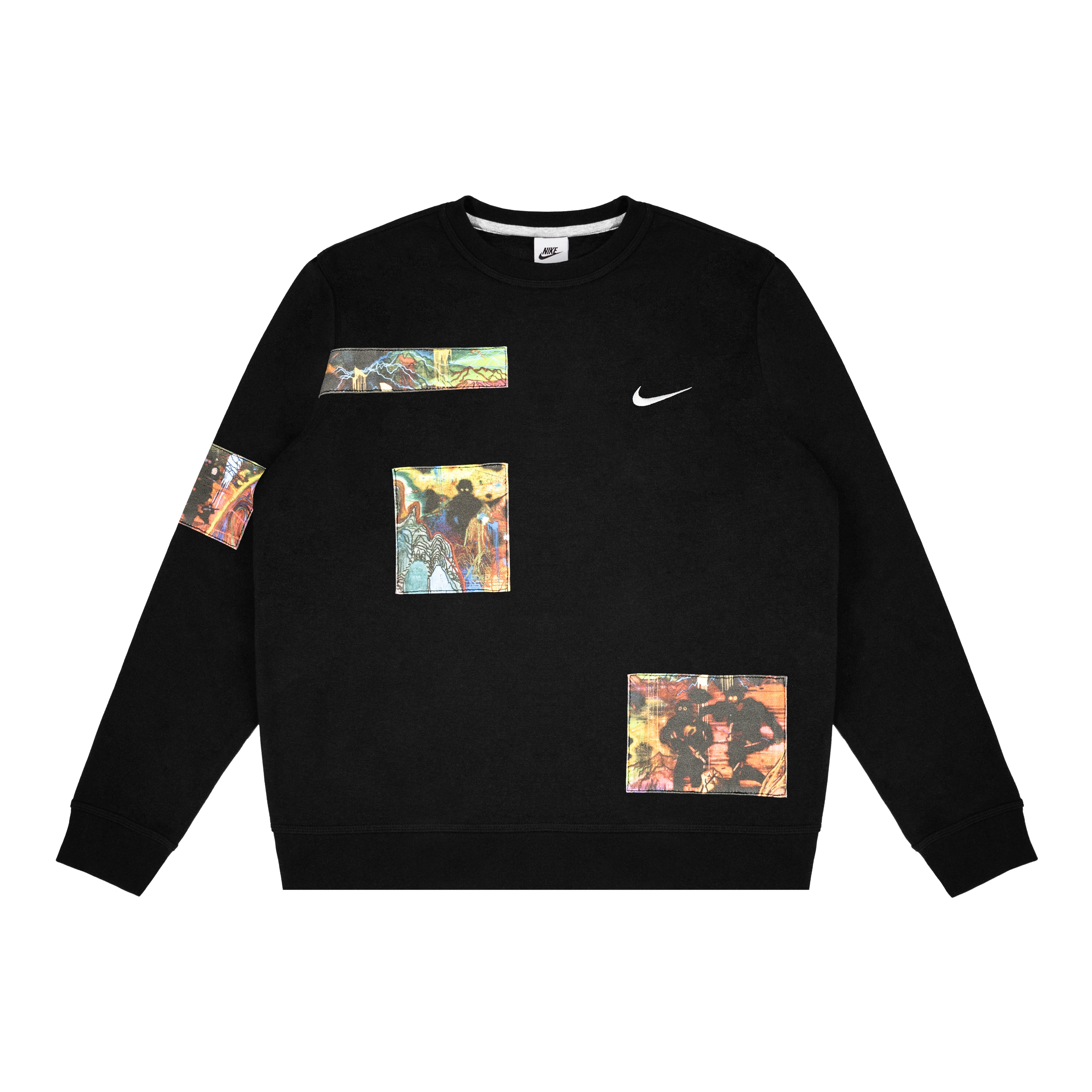 [Custom Apparel] Nike FAntasy Black Graphic Print Streetwear Unisex Sweatshirt 623459-010(GROUP223-MISCELLANEOUS)